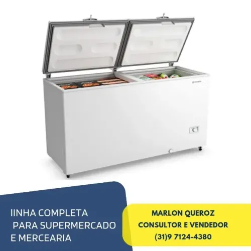 Freezer Horizontal Dupla Ação 543L Metalfrio Bivolt Inverter DA550IFTech