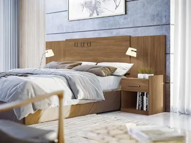 Cabeceira Casal com 2 Criados NOVO FRETE E MONTAGEM GRÁTIS