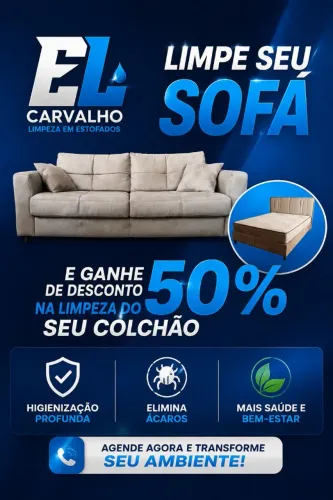 Limpeza em estofados
