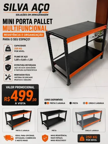 Mini porta palet em bacana 
