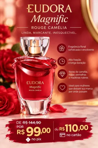 Perfume Eudora magnific rouge camélia