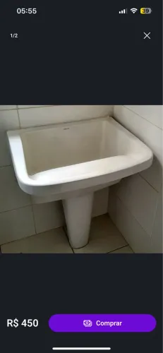 Tanque CELITE GG. de Cerâmica branca