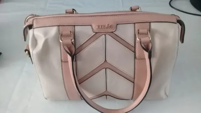 Bolsa feminina grande Lilás original com alça dupla (Produto Novo)