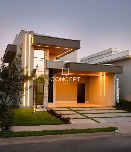 Belvedere II Casa térrea alto padrão 3 suítes e um escritório, piscina aquecida 155m2 Cuia