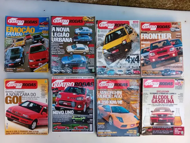 revistas carro quatro rodas unidade ou lote