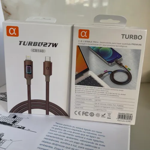 Cabo de iPhone Turbo | Pronto original de ótima qualidade.