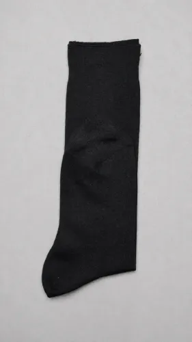 Meia Social Masculina Vintage Preta