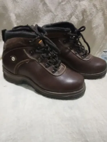 Bota de couro unissex 