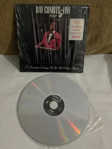 Laserdisc Ray Charles Live 1991 RARIDADE