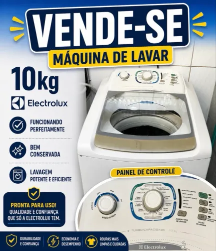 Maquina de lavar 10kg Electrolux