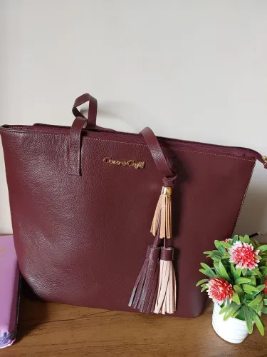 Bolsa Couro Café