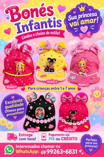 Boné infantil customizado