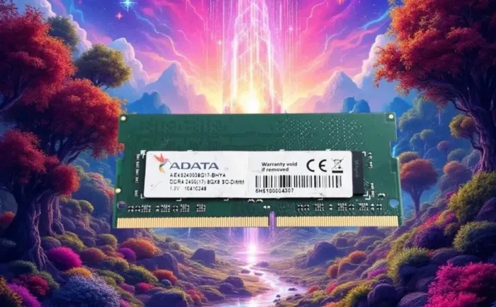 Memoria ram 8gb ddr4 2400 - adata - seminova & testada.- notebook ( tenho 2666 e 3200 )a
