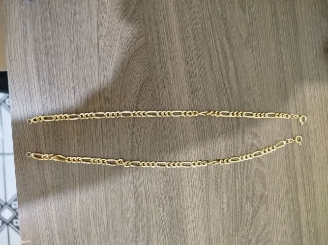 Duas pulseiras de ouro 18kl