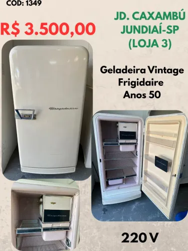 Geladeira vintage Frigidaire - anos 50