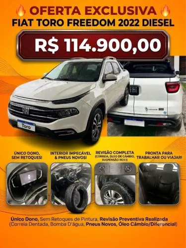 Fiat Toro Freedom 2.0 16V 4X4 Diesel Aut. 2022