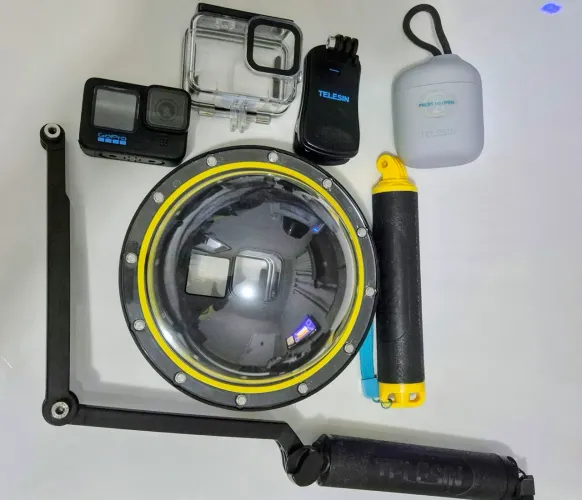 Gopro 10 Hero + Kit Mergulho + baterias