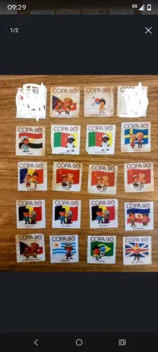 18 Figurinhas Elma chips copa 1990.