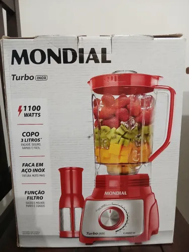 Liquidificador MONDIAL Turbo Inox novo - Na caixa