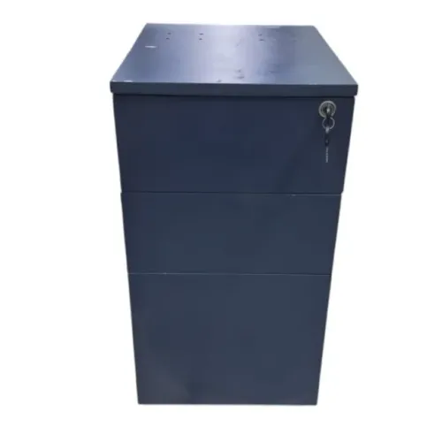 Gaveteiro Arquivo De Aço 3 Gavetas Com Chave Escritorio
