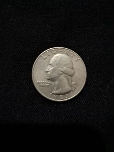 moeda quarter dólar de 1983