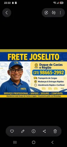 Frete e pequenas mudanças
