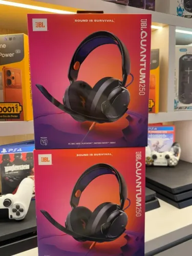 Fone Jbl Quantum 250 Novo Preto e Roxo