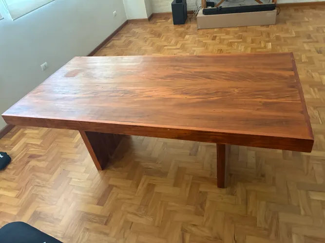 Mesa de jantar madeira demolição rústica 2 mt x 90 largura