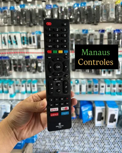 Controle Tv Philco smart 4K - com Atalhos de acesso rápido