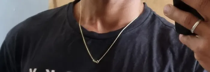 Corrente de ouro 18k, 1grama