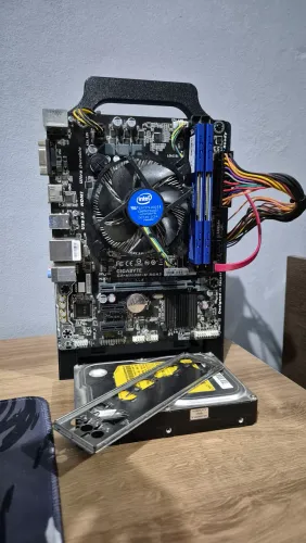 Pc intel - i5 7400t - gigabyte ga-h110m-h + 16gb ddr3 adata xpg 1866mhz + fonte + hd 160gb