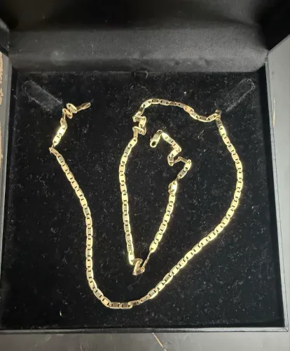 Corrente ouro 18k piastrine 12.5g 63cm