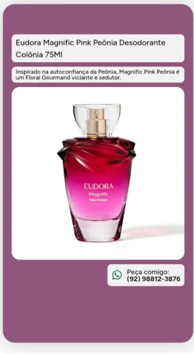 Vendo dois perfumes eudora