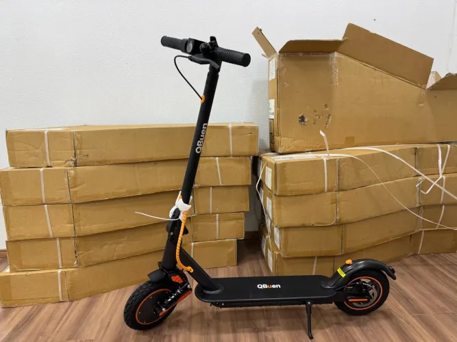 Patinete elétrico 500w roda off-road e amortecedor com freio a disco loja física