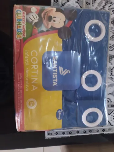 Cortina infantil decorativa Mickey Mouse