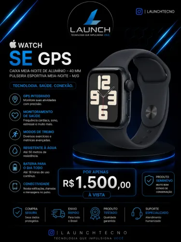 Apple Watch SE 2 geração garantia Apple