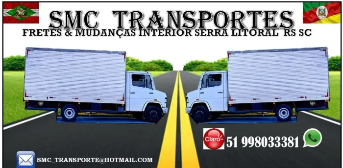 Frete & Mudança Interior-Serra-Litoral-RS-SC