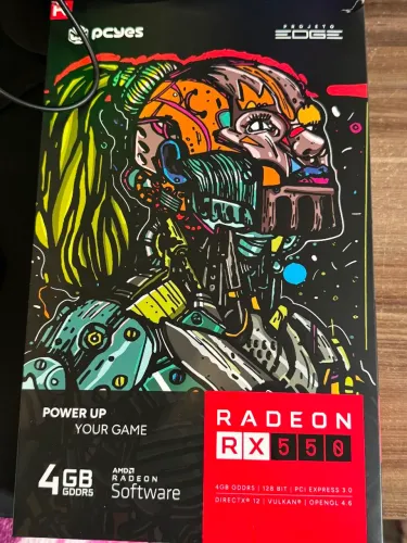 Placa De Vídeo Pcyes Radeon Rx 550 4gb Gddr5 Hdmi/dp/dvi AMD