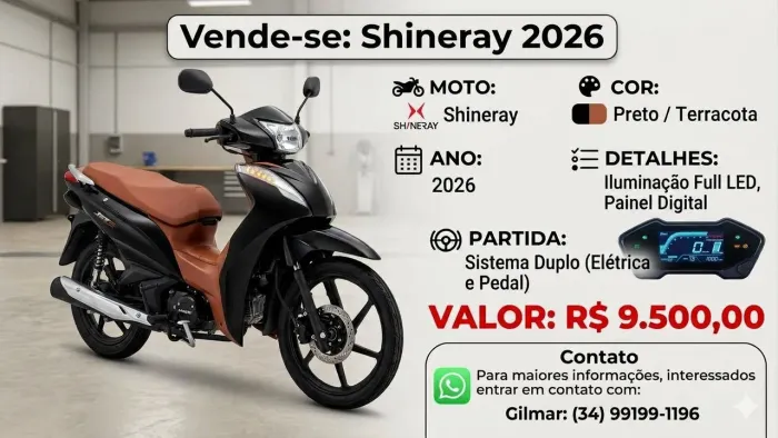 Vendo shineray 125cc