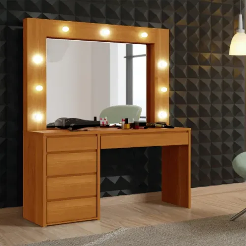 PENTEADEIRA CAMARIM 100% MDF COM LED - MONTAGEM GRATUITA