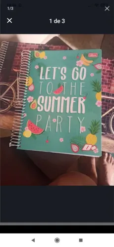 três caderno de 10 matérias 200 fhs.