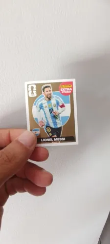 Figurinha dourada do Messi