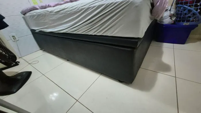 Base cama box bau