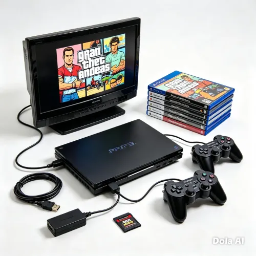 PLAYSTATION 2 COMPLETO + 50 JOGOS ORIGINAIS ENTRE OUTRAS COISAS