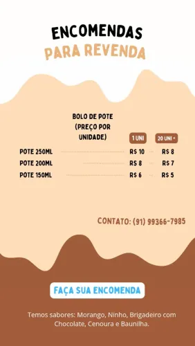 BOLO DE POTE PARA REVENDA