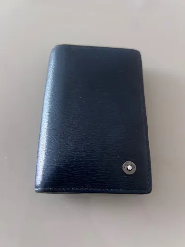 Carteira azul marinho Montblanc!!