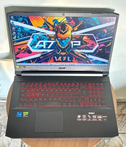 Notebook Gamer Acer nitro 5 - i7 de 11 ger. 16gb de ram, SSD de 512gb - RTX 3050 - Tela 17