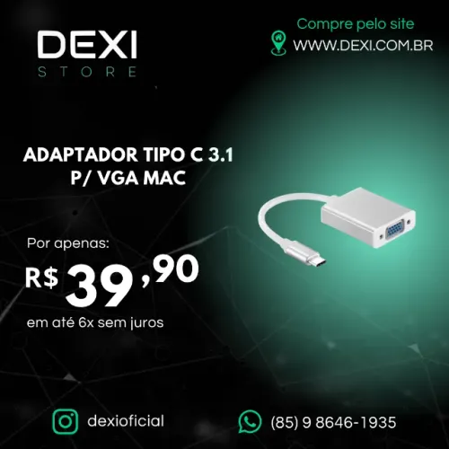 ADAPTADOR TIPO C 3.1 P/VGA MAC 
