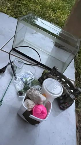 Aquário de peixe ë acessórios 