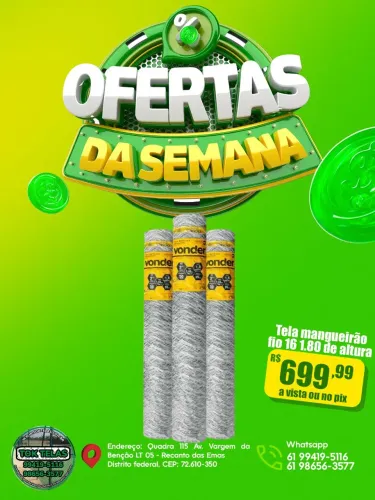 Tela mangueirão 50x1.80 fio 16